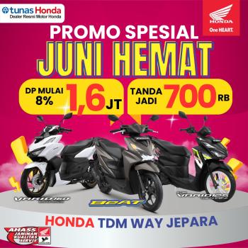 Promo Spesial Juni Hemat, Honda TDM Way Jepara Tawarkan DP Mulai Rp1,6 Juta